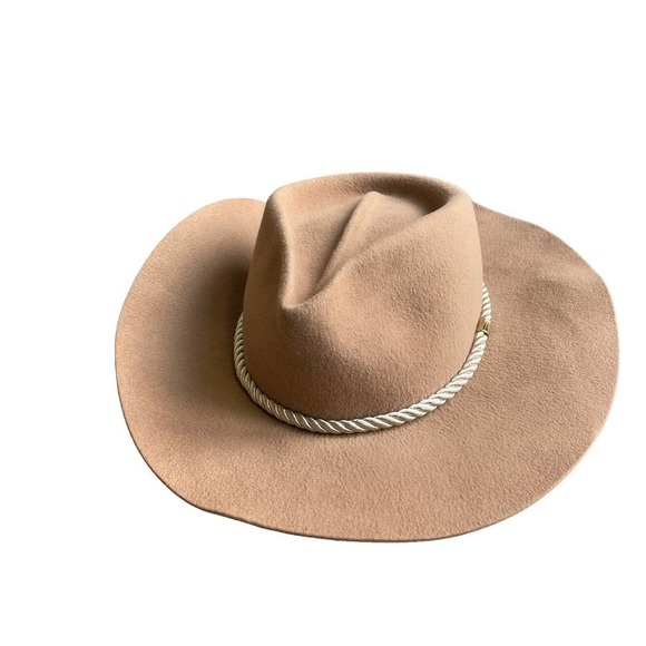 Gladys Tamez Millinery Alex Hat  in Camel Women's Size M NWT - Picture 3 of 10